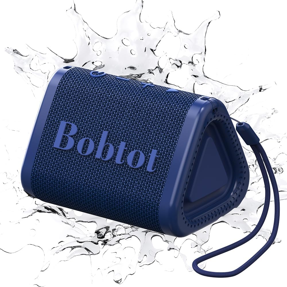 Portable Bluetooth Speaker Wireless, IPX7 Small Shower Speaker Waterproof, 15H Playing Time, Loud and Stereo Sound