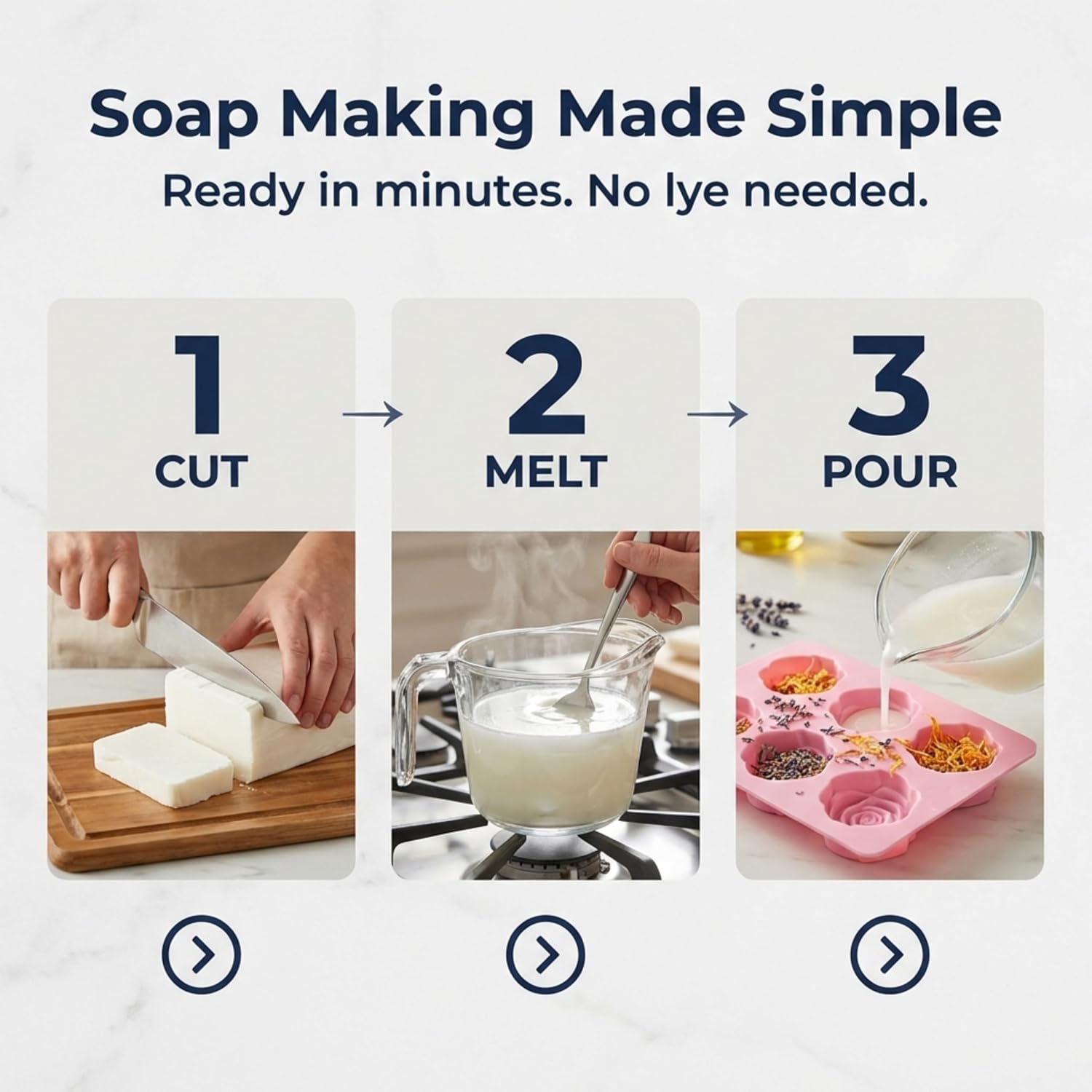 5.5 LBS Goats Milk Soap Base, Melt and Pour Supplies Kit for Soap Making | SLS/SLES & PEG free | Gentle & Foamy