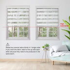 Motorized Zebra Blinds with Remote, Large Custom Size Smart Shades