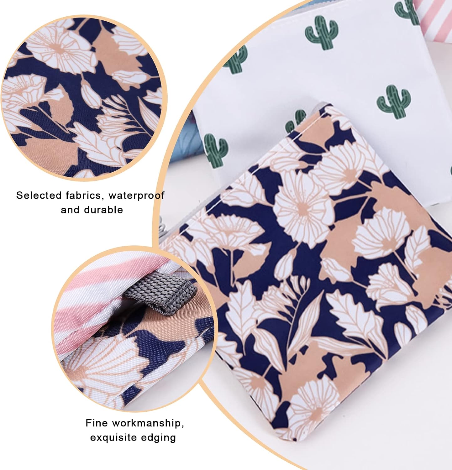 Sanitary Napkin Storage Bag,Menstrual Cup Pouch,9 Pack Portable Sanitary Napkin Pads Storage Bags Feminine
