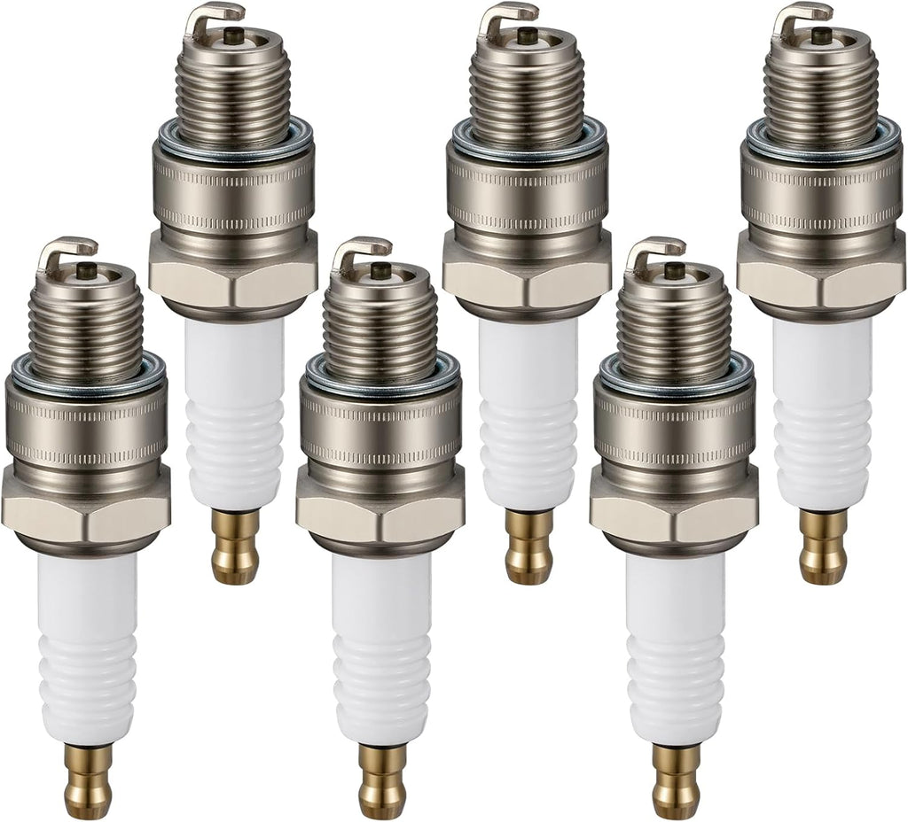 Iridium Spark Plug BR8HS-10 6 Pack Nickel for Yamaha Outboard