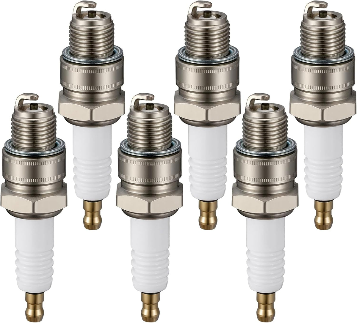 Iridium Spark Plug BR8HS-10 6 Pack Nickel for Yamaha Outboard