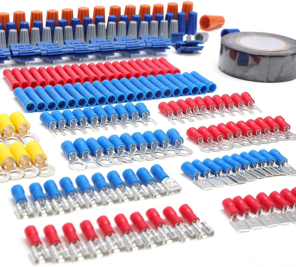 WORKPRO Crimping Tool Kit with 582PCS Heat Shrink Wire Connectors