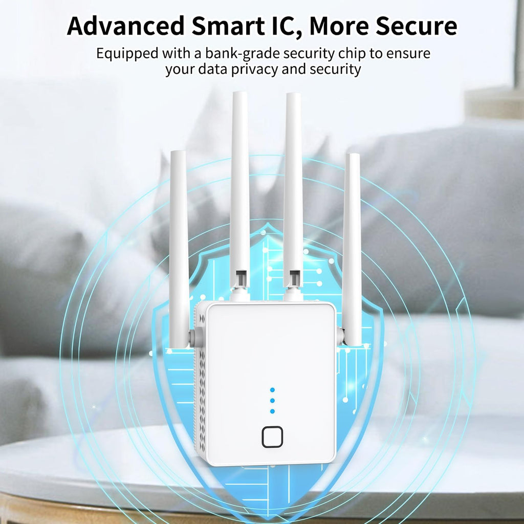 WiFi Extender, 2026 WiFi Booster 1200Mbps Dual Band (5GHz/2.4GHz) | WiFi Extenders Signal Booster for Home, WiFi
