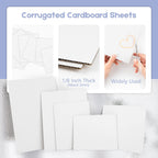 10 Pack 12x12 Corrugated Cardboard Sheets
