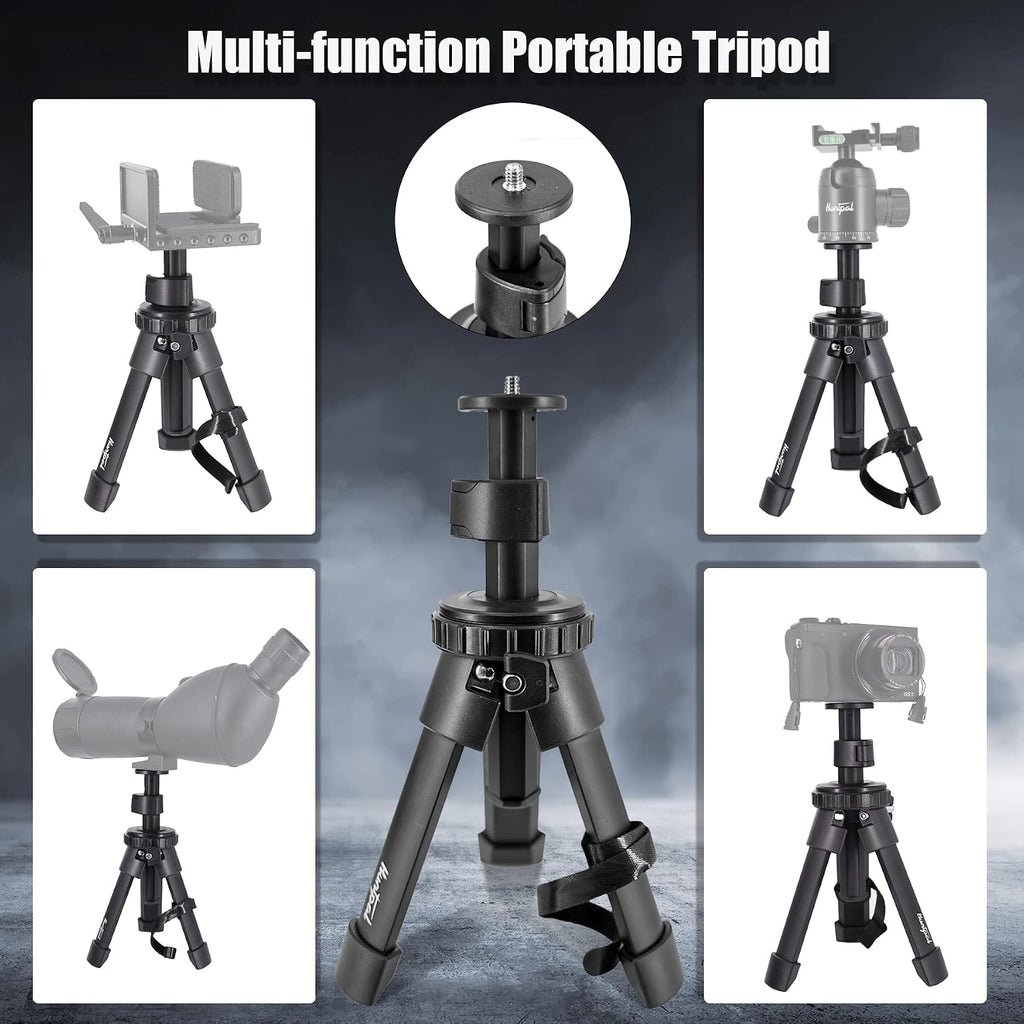 Tripod Shooting Stick Rifle Table Shooting Rest, for Range Practice | Portable, Adjustable Height, Compact Aluminum