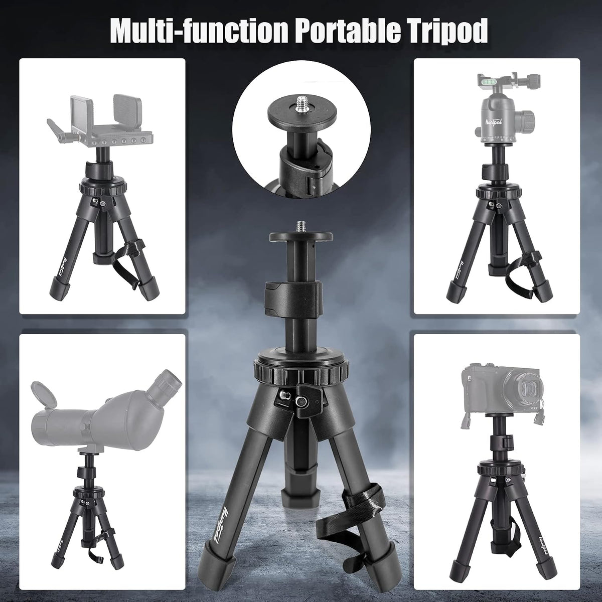 Tripod Shooting Stick Rifle Table Shooting Rest, for Range Practice | Portable, Adjustable Height, Compact Aluminum