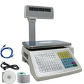 Four-Window with Vertical Pole Digital Price Computing Scale 33lb/15kg Thermal Printer with One Roll of Thermal Label