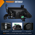 Nilight Fog Lights Assembly Compatible with 2006 2007 2008 Honda Pilot