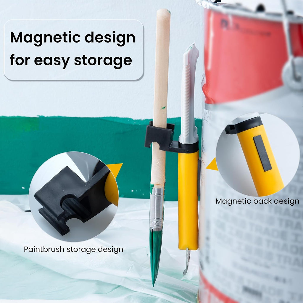 7-in-1 Paint Brush Comb, Paint Roller Cleaner, Paint Brush Cleaner Tool,Paint Can Opener,Scraper Design
