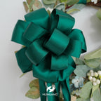 Hunter Green Satin Wired Ribbon 2.5 inch Continous 10 Yards