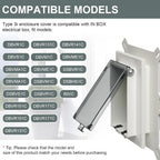 1-Gang Outdoor Outlet Cover, Type 3R Enclosure Cover for Wet Locations