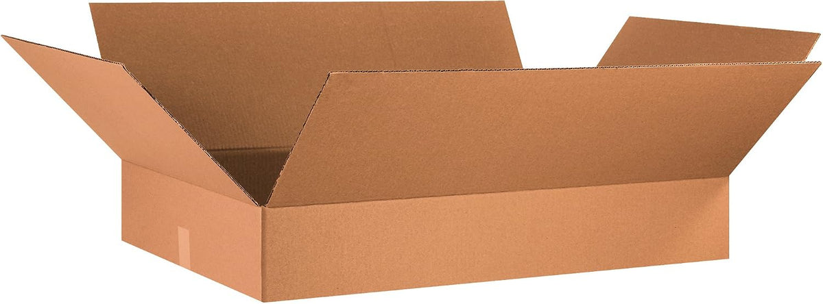 Shipping Boxes Flat 36"L x 24"W x 6"H 10-Pack - Corrugated Cardboard Box for Moving, Mailing, Packing, Packaging and