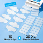 Large Hydrocolloid Pimple Patches for Breakout Areas, 30 Count