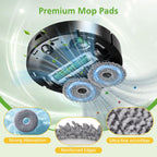 10 Pack Mop Pads Compatible With iRobot Roomba 505X, Plus 405/505 Combo
