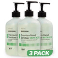 Hand Sanitizer with Aloe, 18 oz Pump Bottle [Pack of 3] - 70% Ethyl Alcohol, Spring Water Scent, No-Rinse Sanitizing