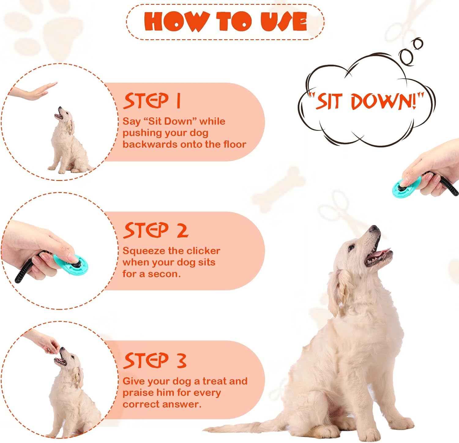 30 Pcs Dog Training Clicker for Pet with Wrist Strap Dog Cat Bird Clicker Puppy Training Supplies for Dogs Cats