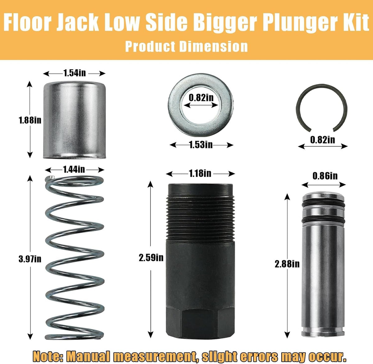 Floor Jack Parts for 3 Ton Hydraulic with Dual Pump for P-ittsburgh Engine