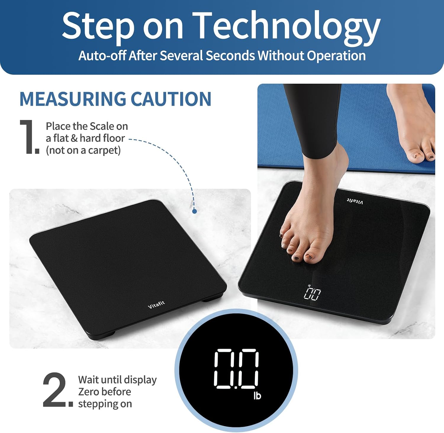 Bathroom Scale for Body Weight High Accuracy 0.1lb, 400lb, LED | Professional Factory Since 2001 Digital Weighing