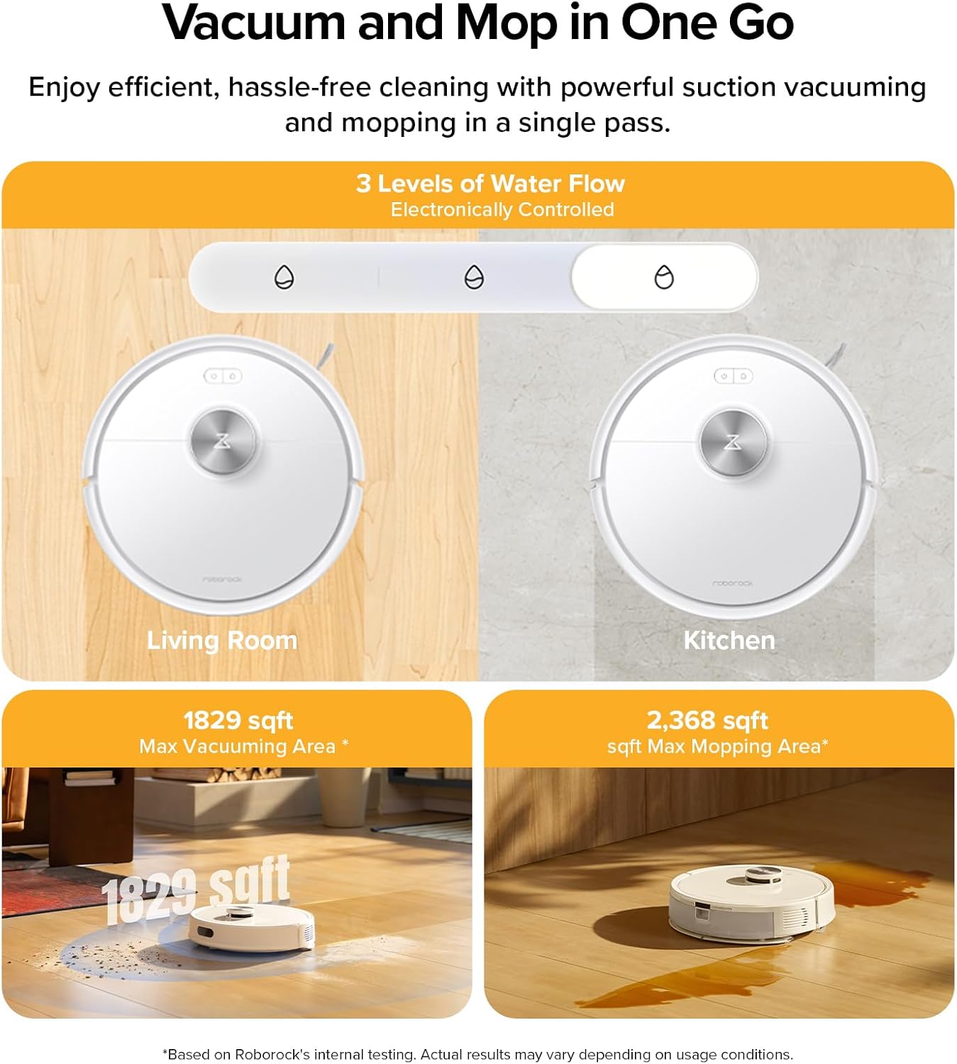 Q7 M5+ Robot Vacuum and Mop, Up to 7-9 Weeks Self-Empty, 10000Pa | Upgraded from Q5 Max+, Dual Anti-Tangle System for