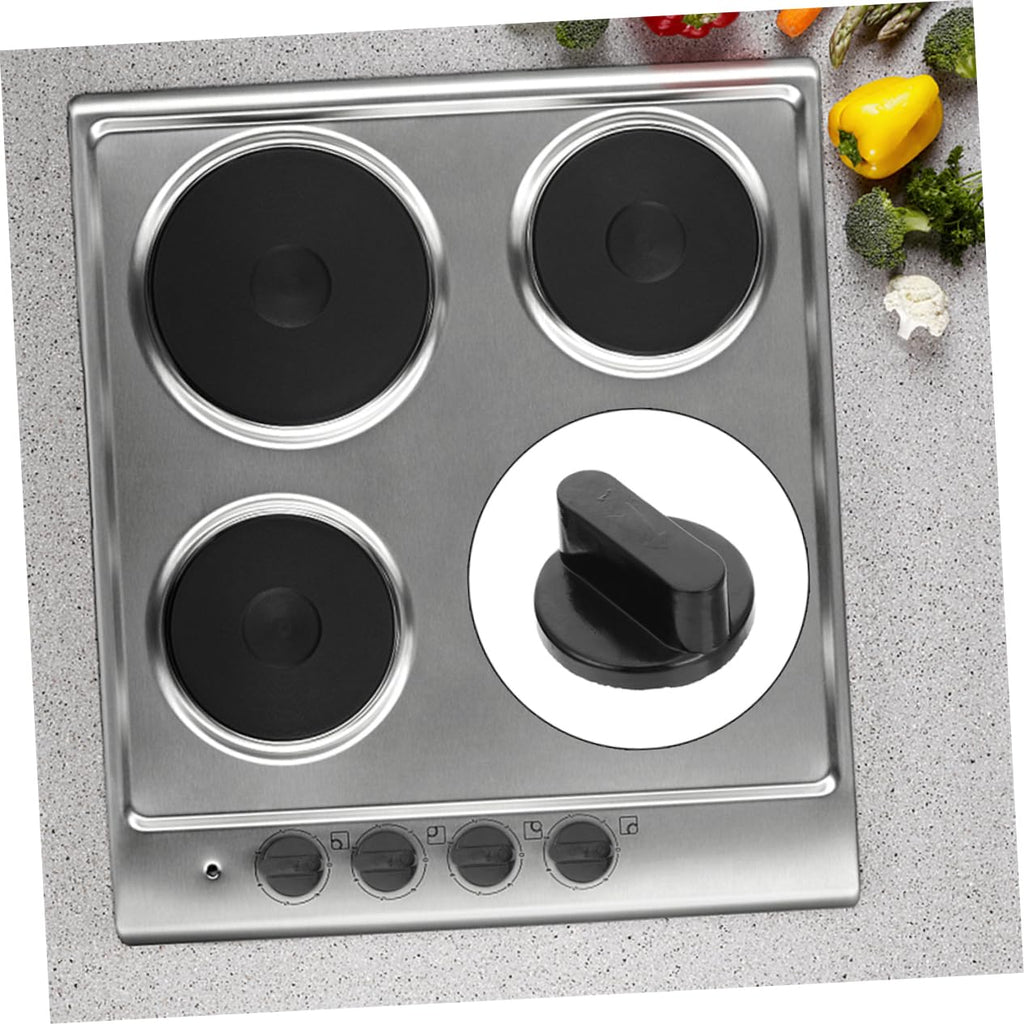 15pcs Gas Stove Replacement Knobs Plastic round Black Dial