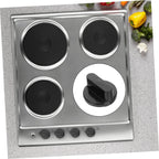 15pcs Gas Stove Replacement Knobs Plastic round Black Dial