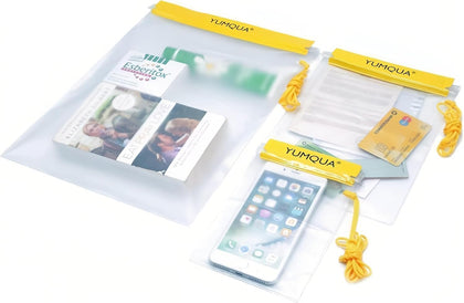 Waterproof Pouch Dry Bags Document Map Holder for Water Sport 3PACK | Clear Waterproof Bag, Screen touch Water Proof