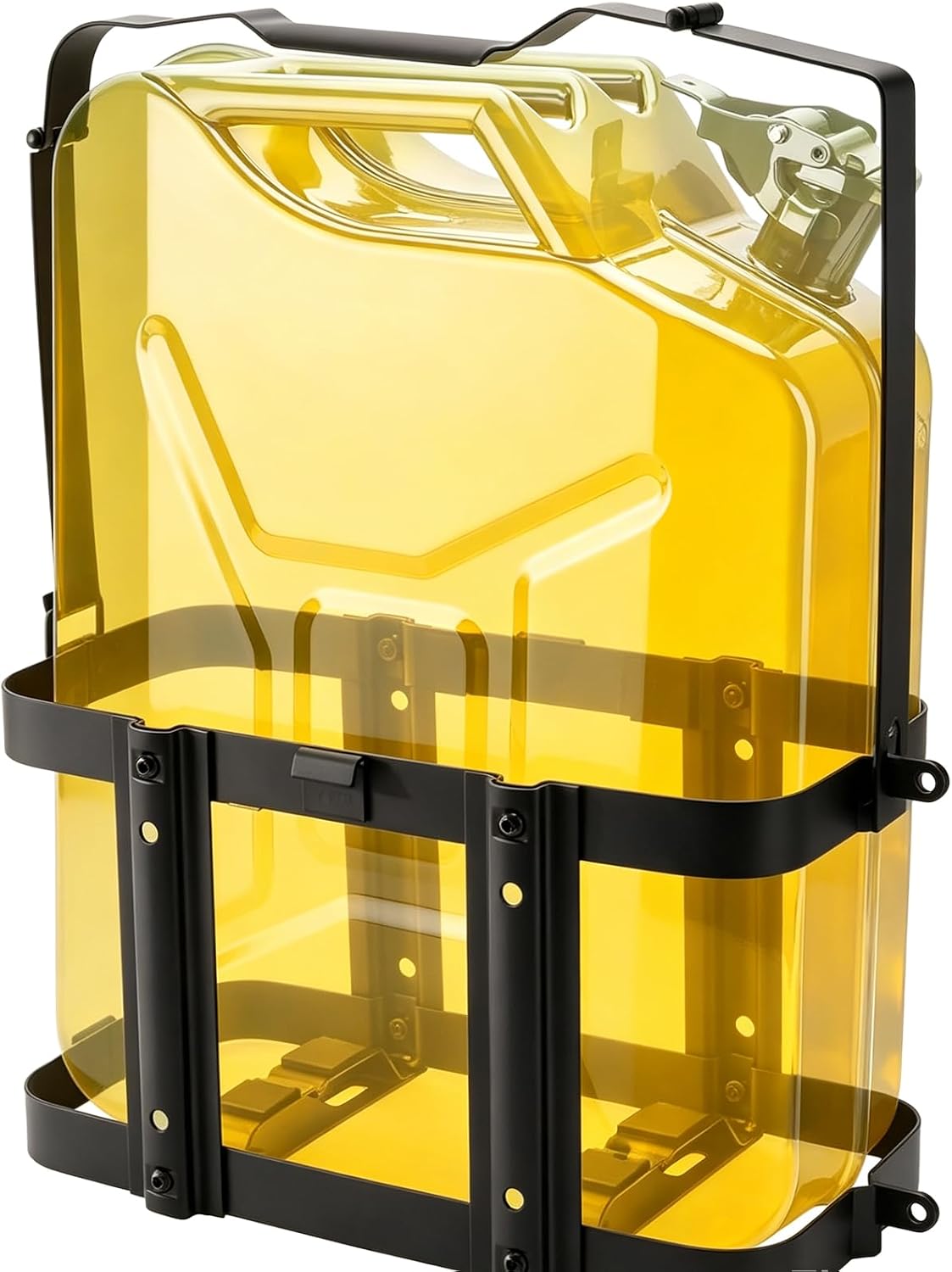 Jerry Can Holder Mount, 5 Gallon 20L Universal Truck Bed Bracket | Heavy‑duty reinforced steel build, universal fit