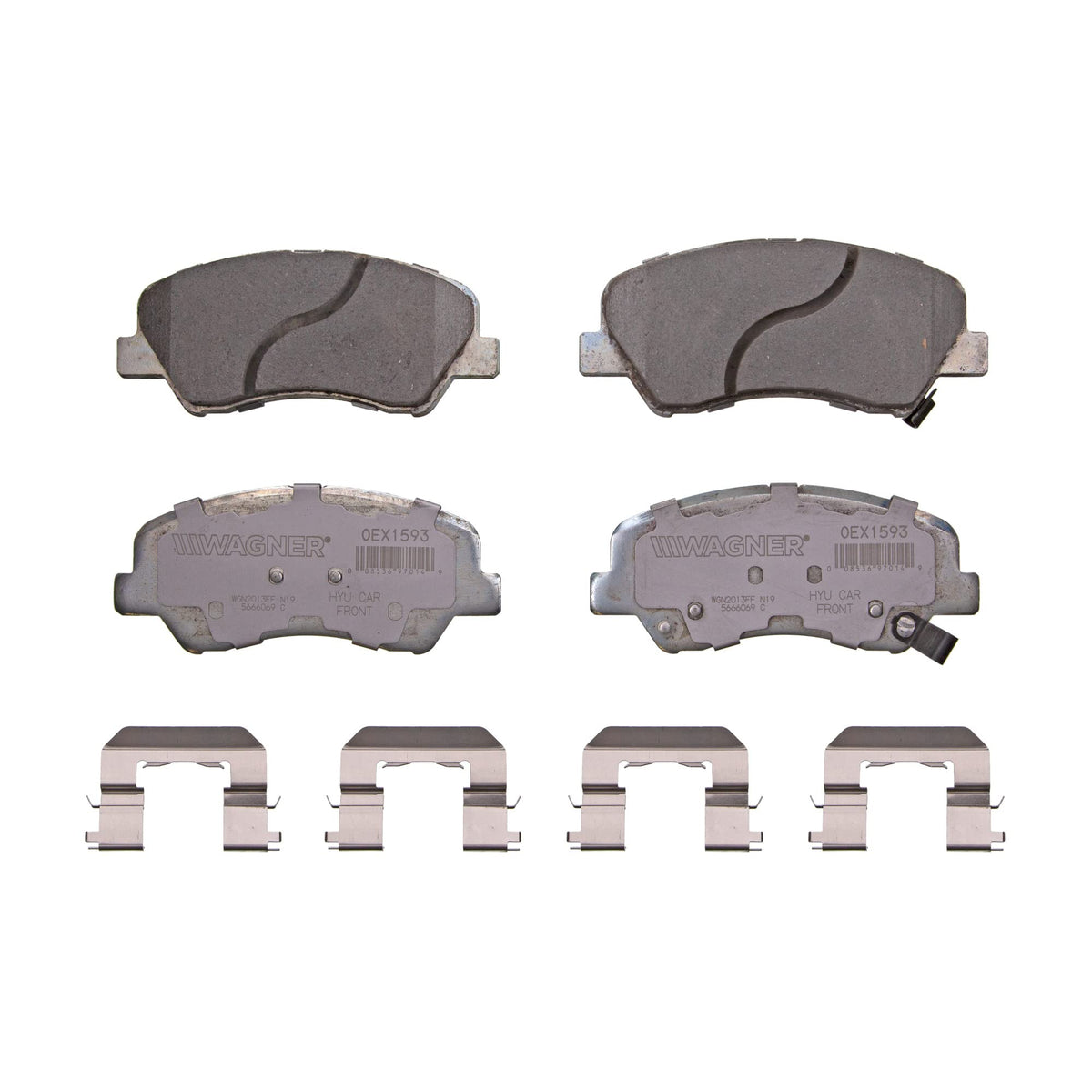 Wagner Brake OEX OEX1593 Disc Brake Pad Set Premium Ceramic