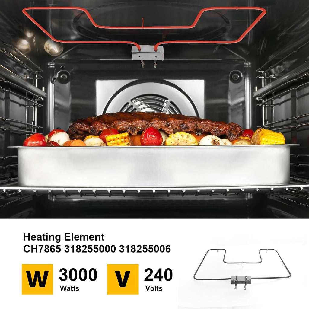 Bake Element Fits for Frigidaire AP5590131 PS3633414 Oven Range 318255006 318255002 5303310512 CH7865