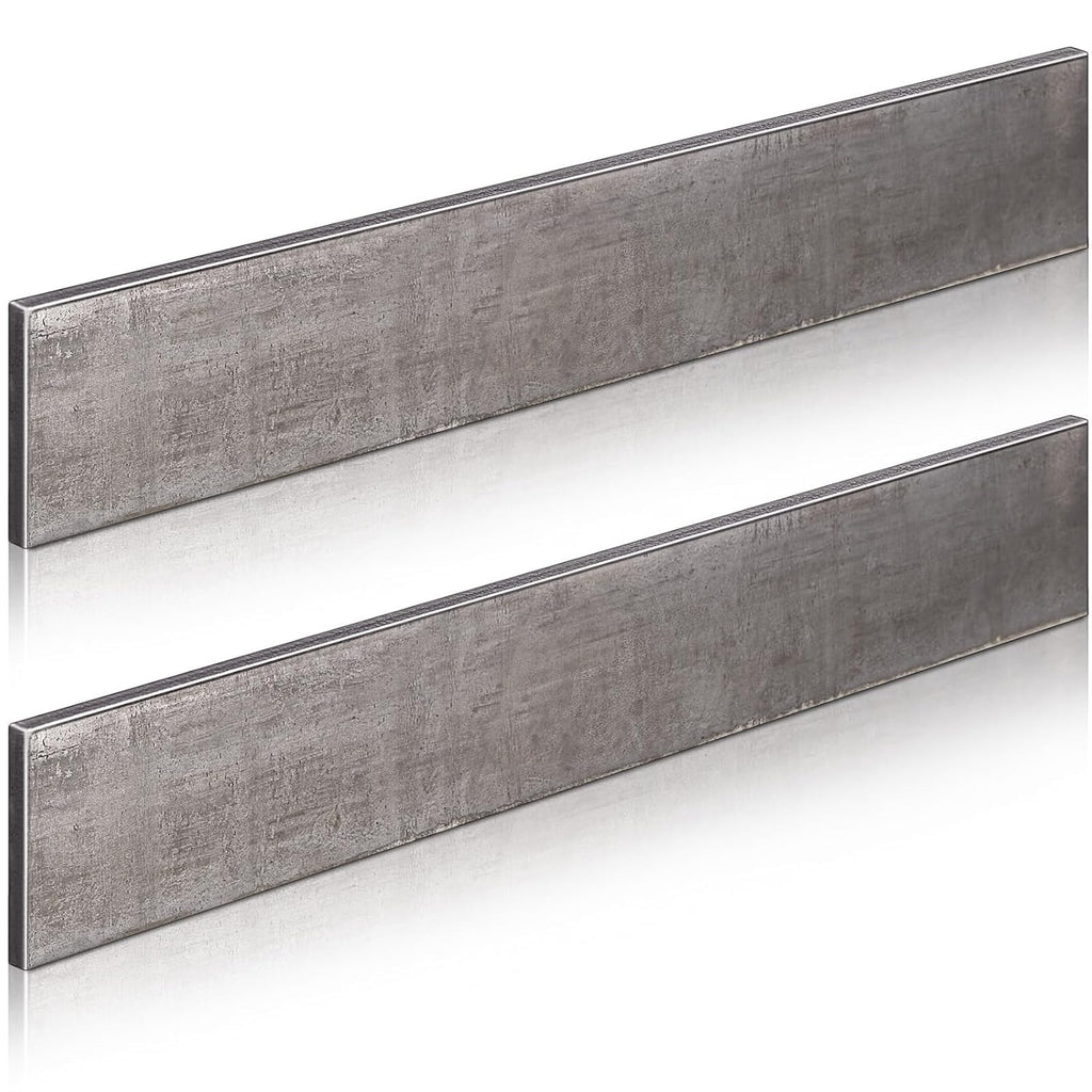 2 Pcs 2" x 1/8"x 12" Flat Steel Bar Metal Stock Mild Steel Plate Weldable A36 Metal Bar for Walls Floors Cars Ships