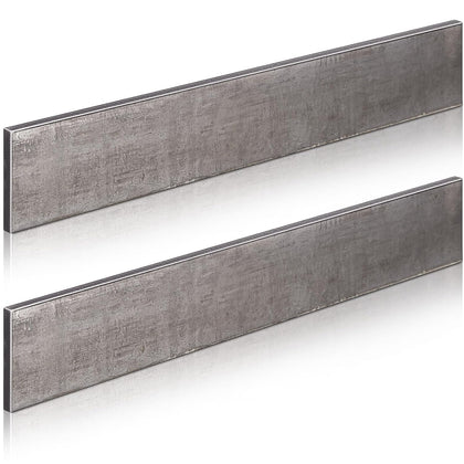 2 Pcs 2" x 1/8"x 12" Flat Steel Bar Metal Stock Mild Steel Plate Weldable A36 Metal Bar for Walls Floors Cars Ships