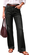 Women's High Waisted Wide Straight Leg Jeans