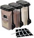 3-Pack Coffee Storage Containers with Scoop – Fit 12 oz Bags, Bag-in Design for Whole Beans & Ground Coffee –