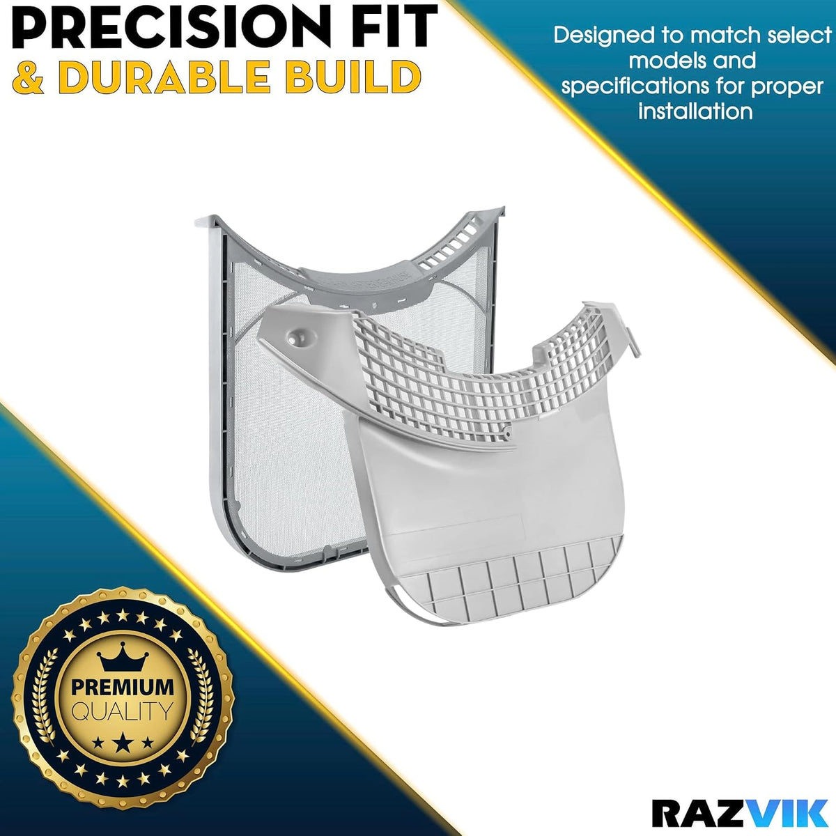 Dryer Lint Screen Cover & Filter Screen Replacement for LG DLEX3370W DLEX3700W/00 DLEX3001R