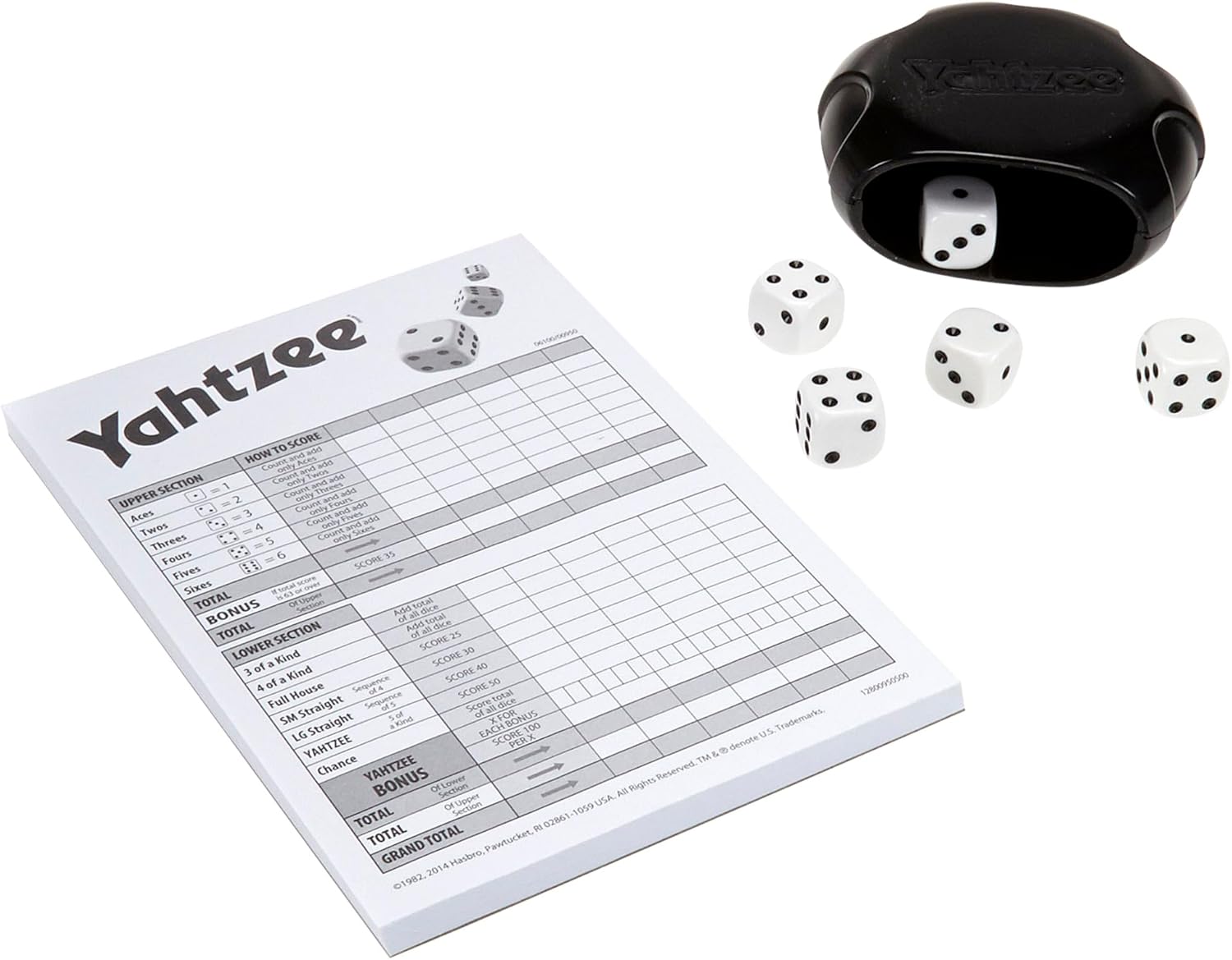 Hasbro Gaming Yahtzee Game, Fast-Playing Dice Games for Kids, Teens, and Adults, Strategy Games, Family Games for