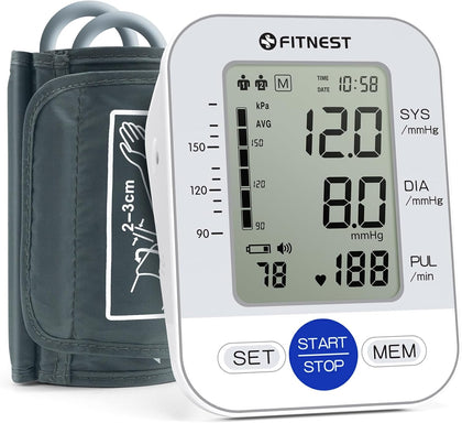 Blood Pressure Monitor, Automatic Digital Upper Arm BP Machine for Home Use