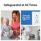 Legrand radiant 15 Amp Tamper Resistant GFCI Duplex Outlet White 1 Pack