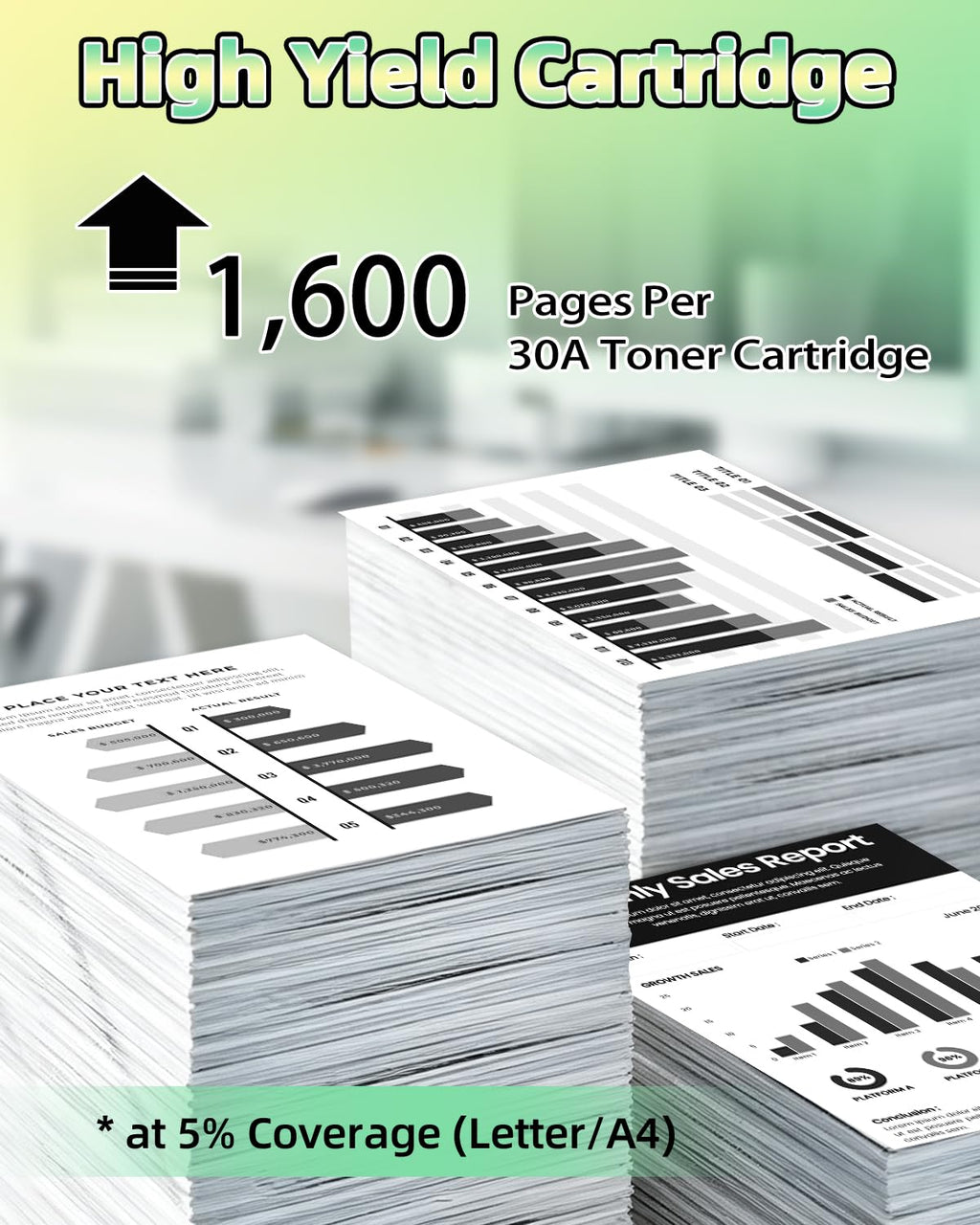 30A Toner Cartridge Black CF230A 4PK Compatible for HP M227fdw