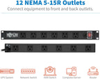 Eaton Tripp Lite RS1215-RA Heavy Duty Metal 1U Rack Mount Power Strips