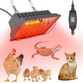 Chicken Coop Heater Lamp 250W Winter Hanging Heat Lamp for Chickens Incubators Temperature Adjustable Chicken Brooder