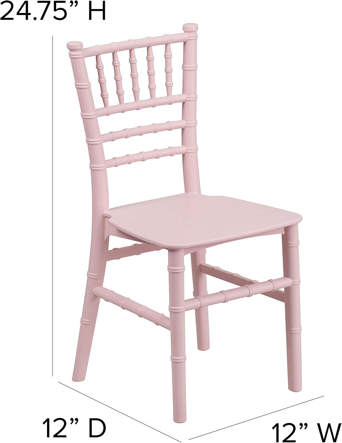 Pink Kids Resin Chiavari Chair