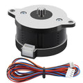 NEMA 14 Stepper Motor, 36mm Pancake Stepper Motor for 3D Printer, 10Teeth Extruder Circular Stepper Motors, 2-Phase 4-Wire 100mN・m Compatible with Voron 2.4/Trident/Switchwire & Galileo Extruder
