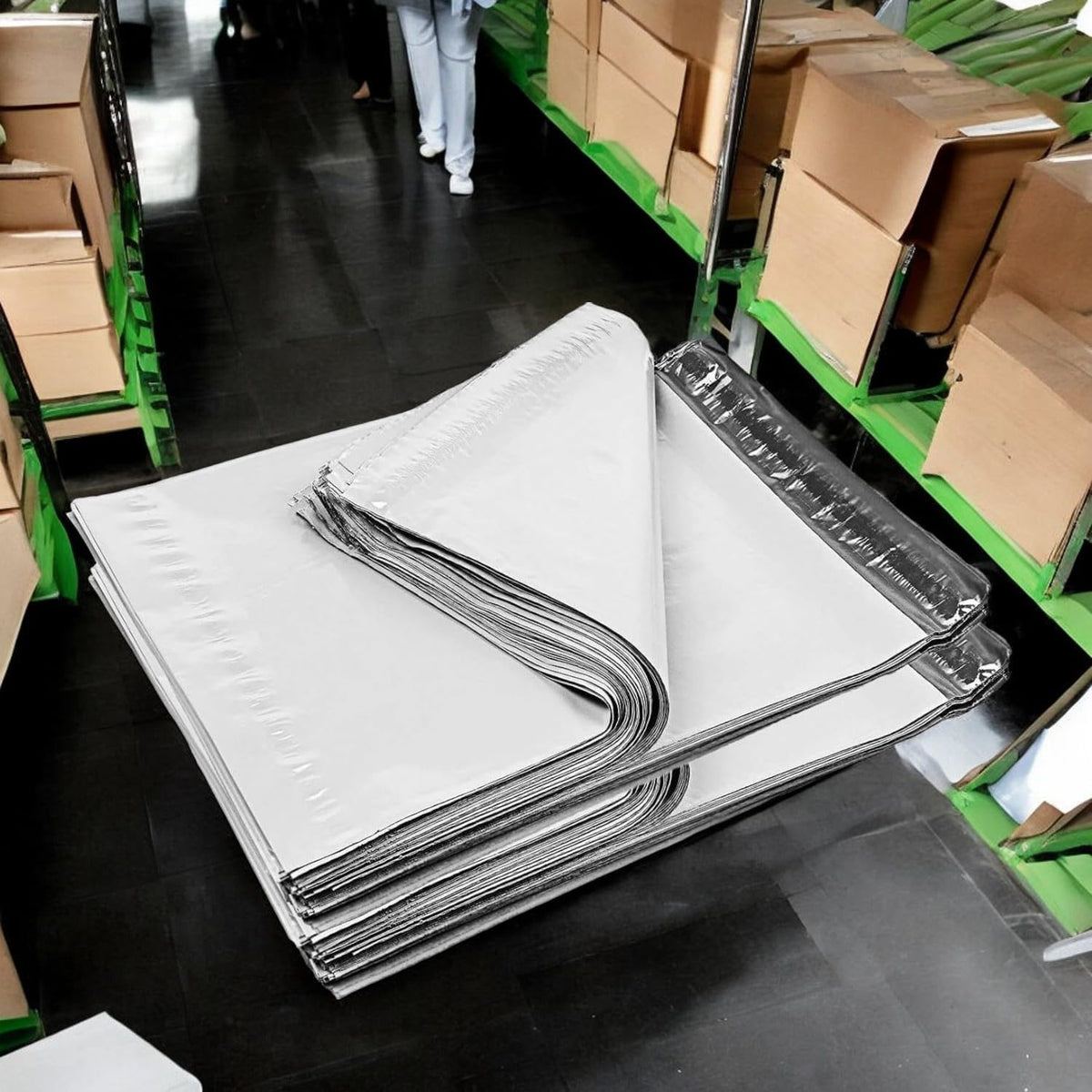 White Poly Mailers 6x9 Inch 1000 Pack I Size #1 Self-Seal, Waterproof, Tear-Resistant Plastic