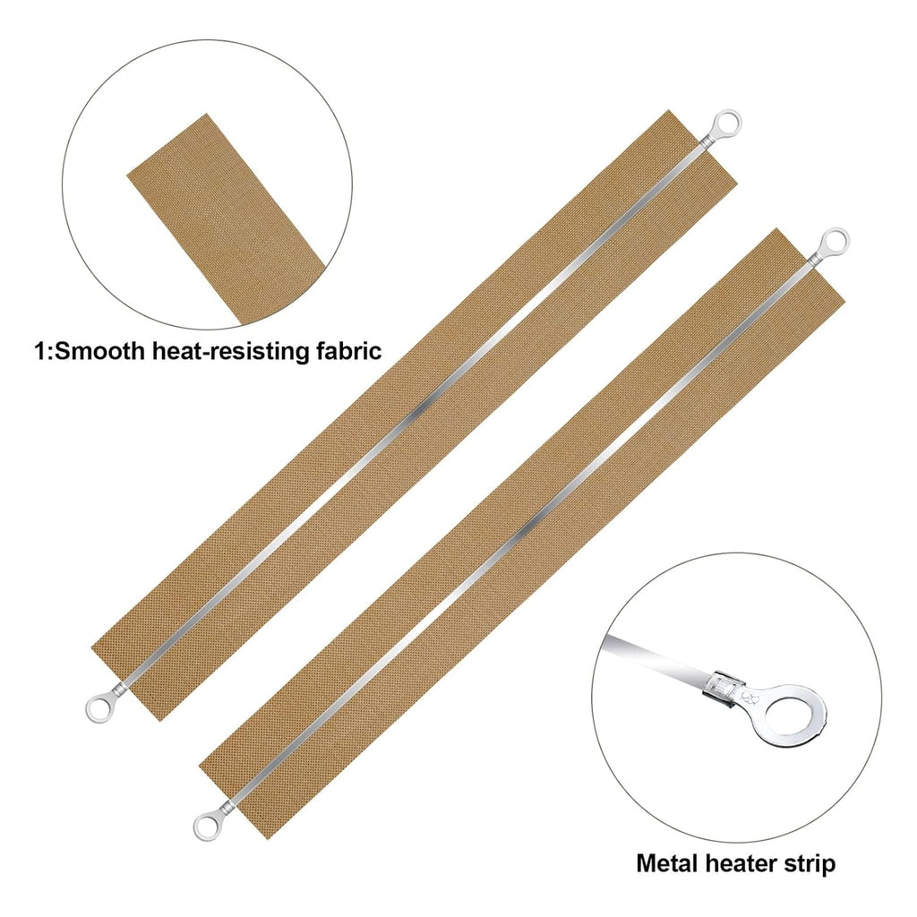 10 Pcs Impulse Sealer Replacement 8 In 2mm Heat Sealer Strip,200 mm
