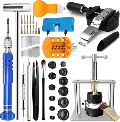 Watch Repair Kit, GLDCAPA Watch Press Tool Set, Watch Battery Replacement Tool Kit, Watch Link Removal Kit, Watch