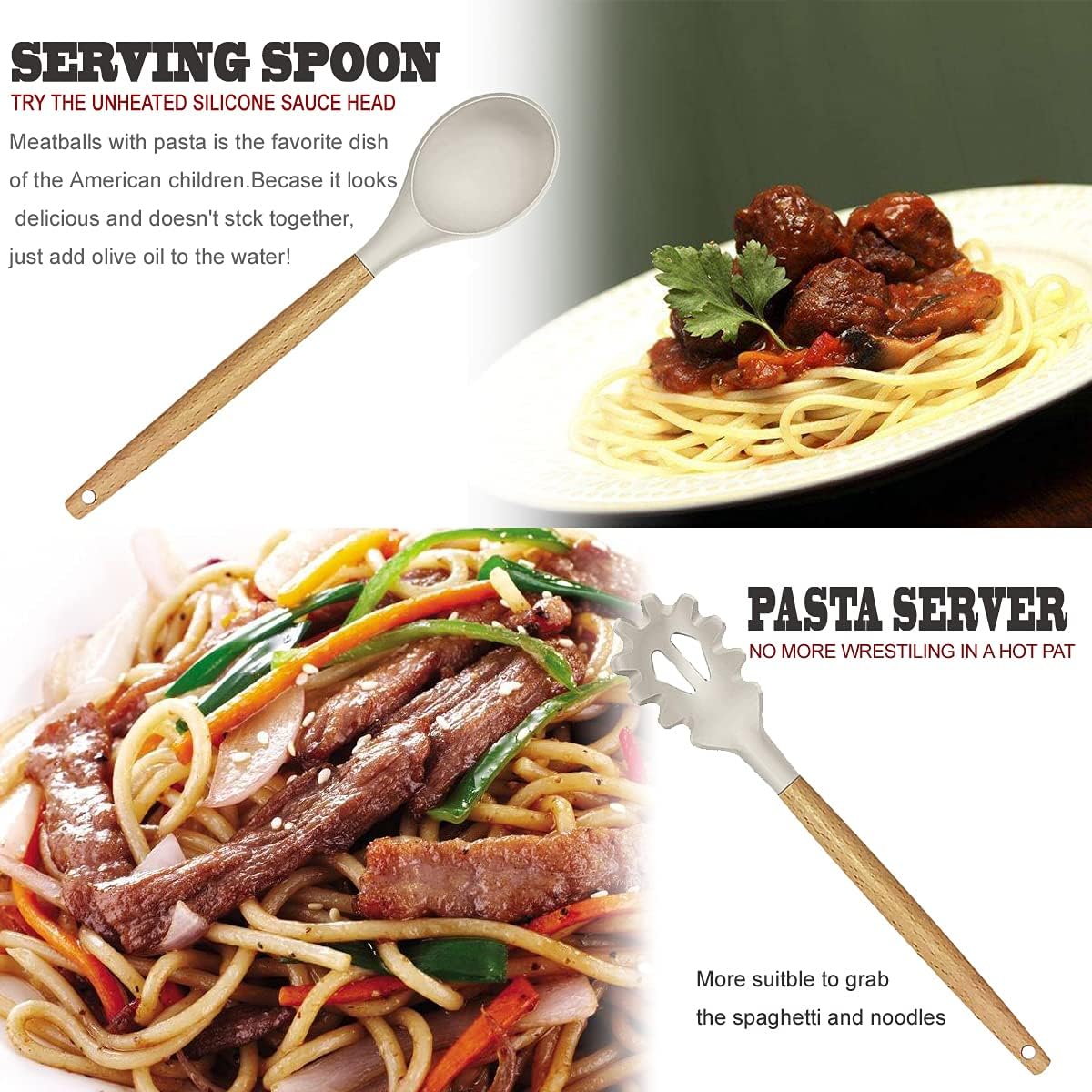 Kitchen Utensils Set- 35 PCs Cooking Utensils with Grater,Tongs, Spoon Spatula &Turner Made of Heat Resistant Food
