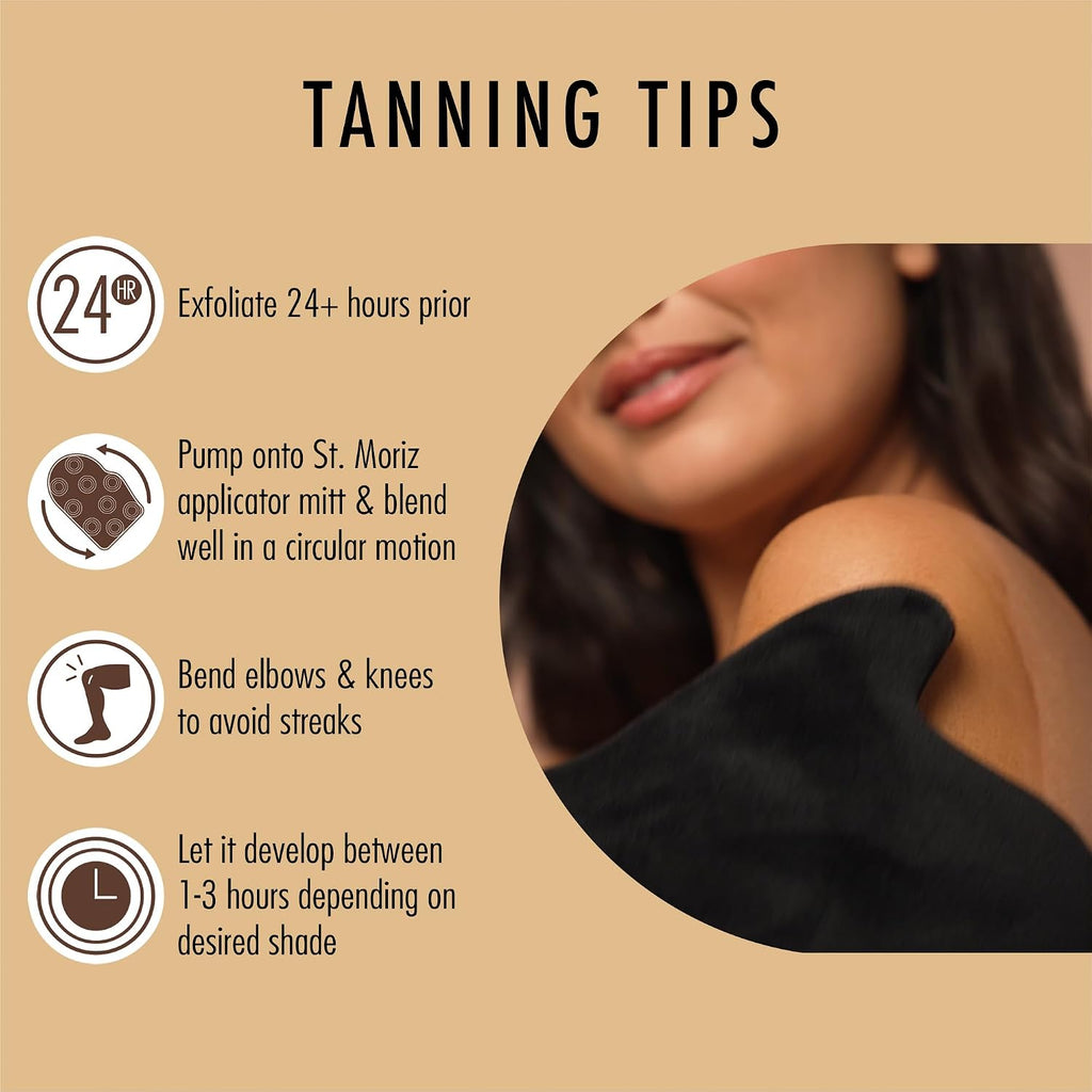 St Moriz Professional 1 Hour Fast Self Tanner Mousse, Light to Dark – Instant, Express Self Tanner Foam for a Golden