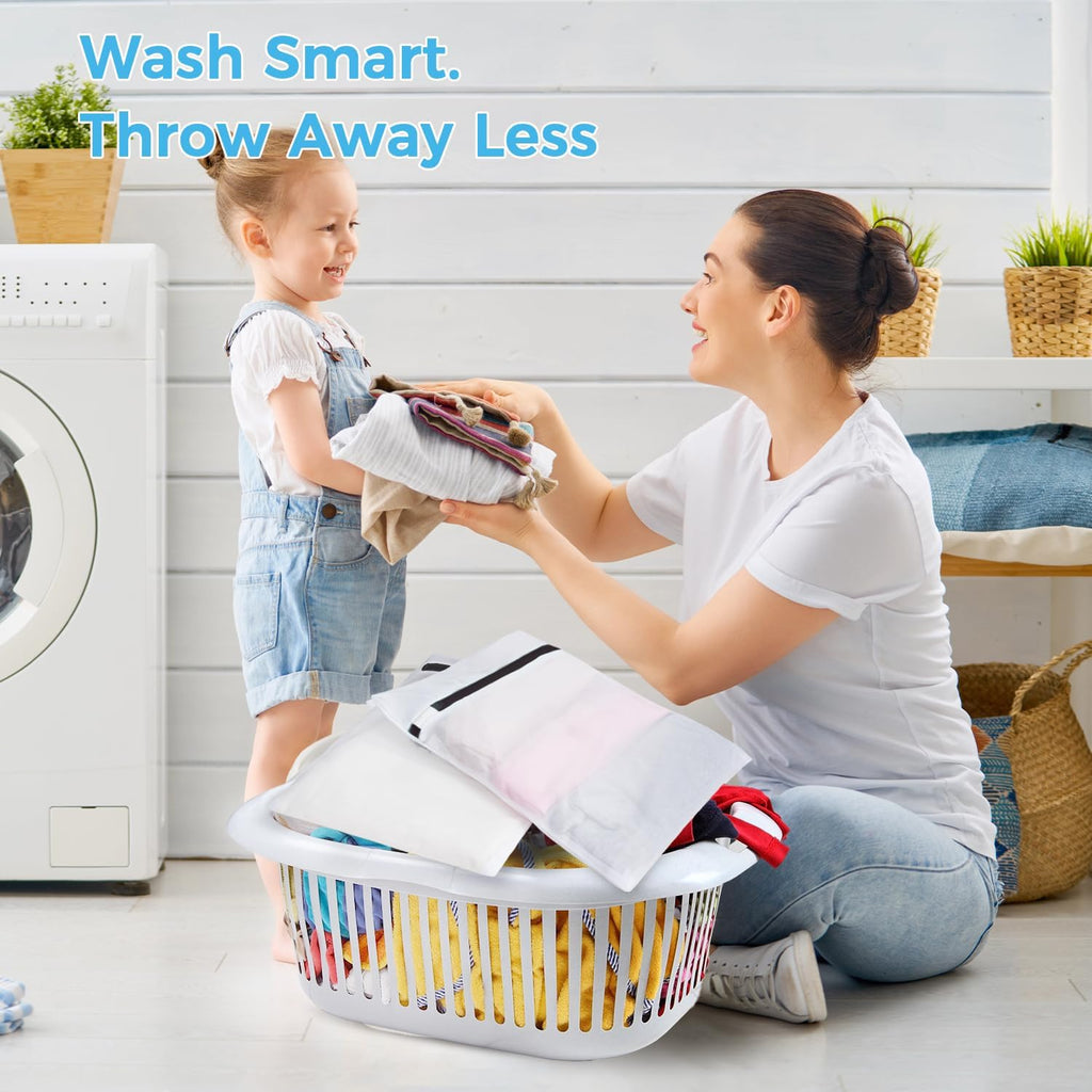 Laundry Bags Mesh Wash Bag for Intimates Lingerie and Delicates,6Pcs(3L,3M)