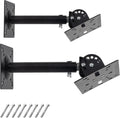 Universal Speaker Wall Ceiling Mounts, Heavy Duty Dual Black Bookshelf | Speaker Mounting Brackets, Support up to